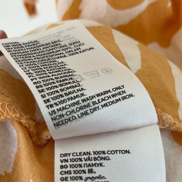 Mini Beach Dress One Size in Orange and White - Picture 2 of 5